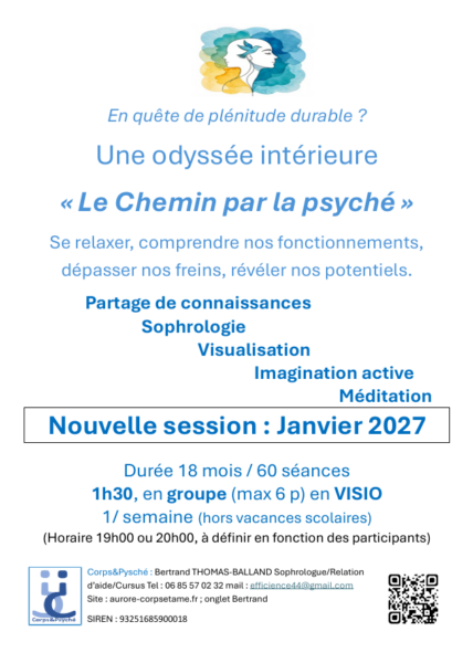 Cursus cde croissance "Le chemin par la psyché" Bertrand Thomas-Balland